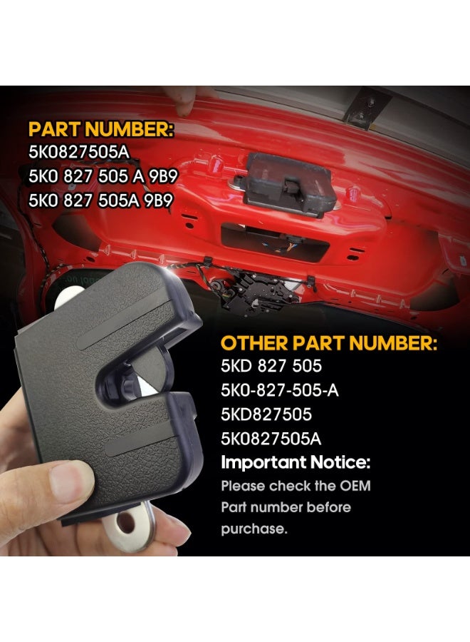 Rear Trunk Boot Lid Liftgate Lock Latch Fit for VW Volkswagen Golf GTI MK6 2009 2010 2011 2012 2013 5K0827505A US Warehouse - Image 3